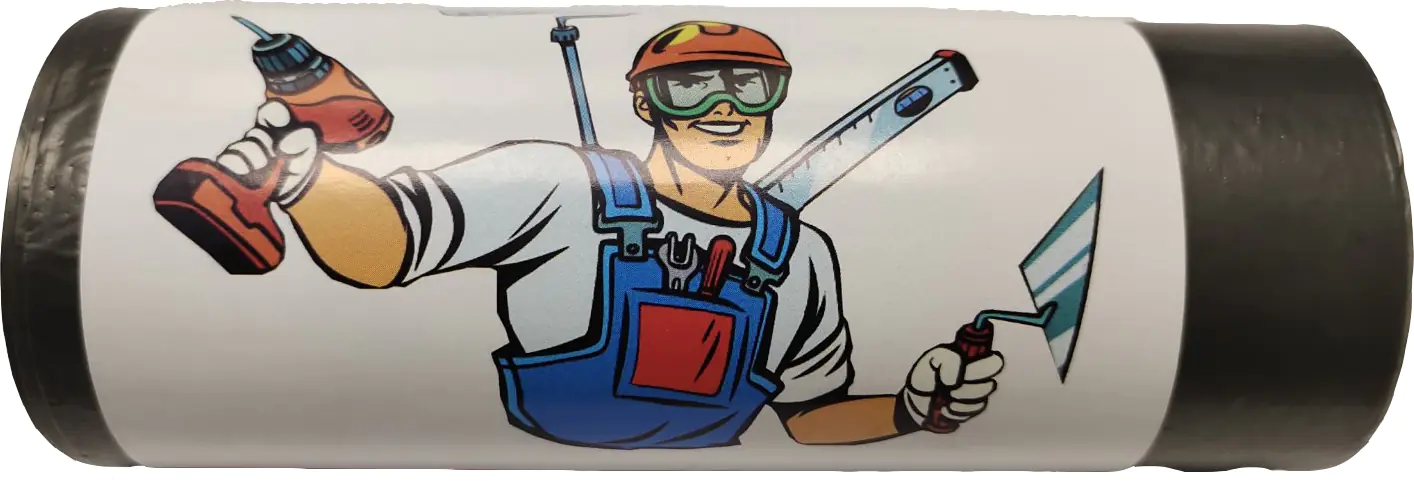 Пакеты для мусора 60 л, размер 70х60 см (16 мкм) 20 шт