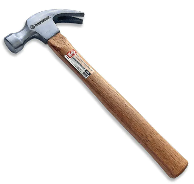 Молоток-гвоздодер 0,5 кг с деревянной ручкой Bauwelt (01820-070500)