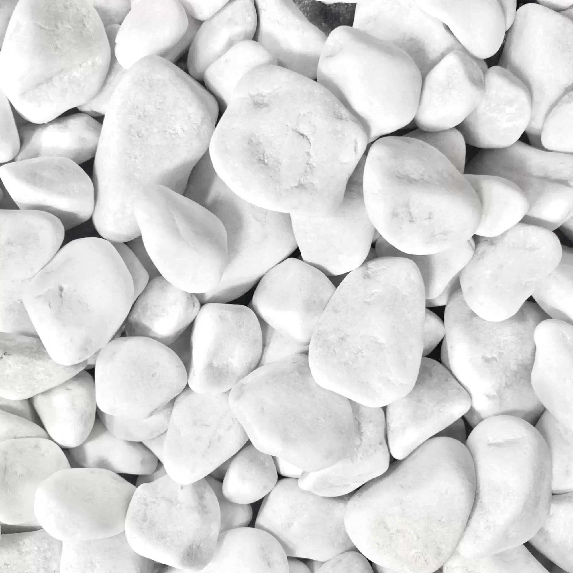 Мрамор галтованный белый фракция 20-40 мм 20 кг