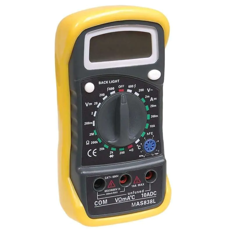 Мультиметр цифровой Master MAS838L-1 600В (94725)