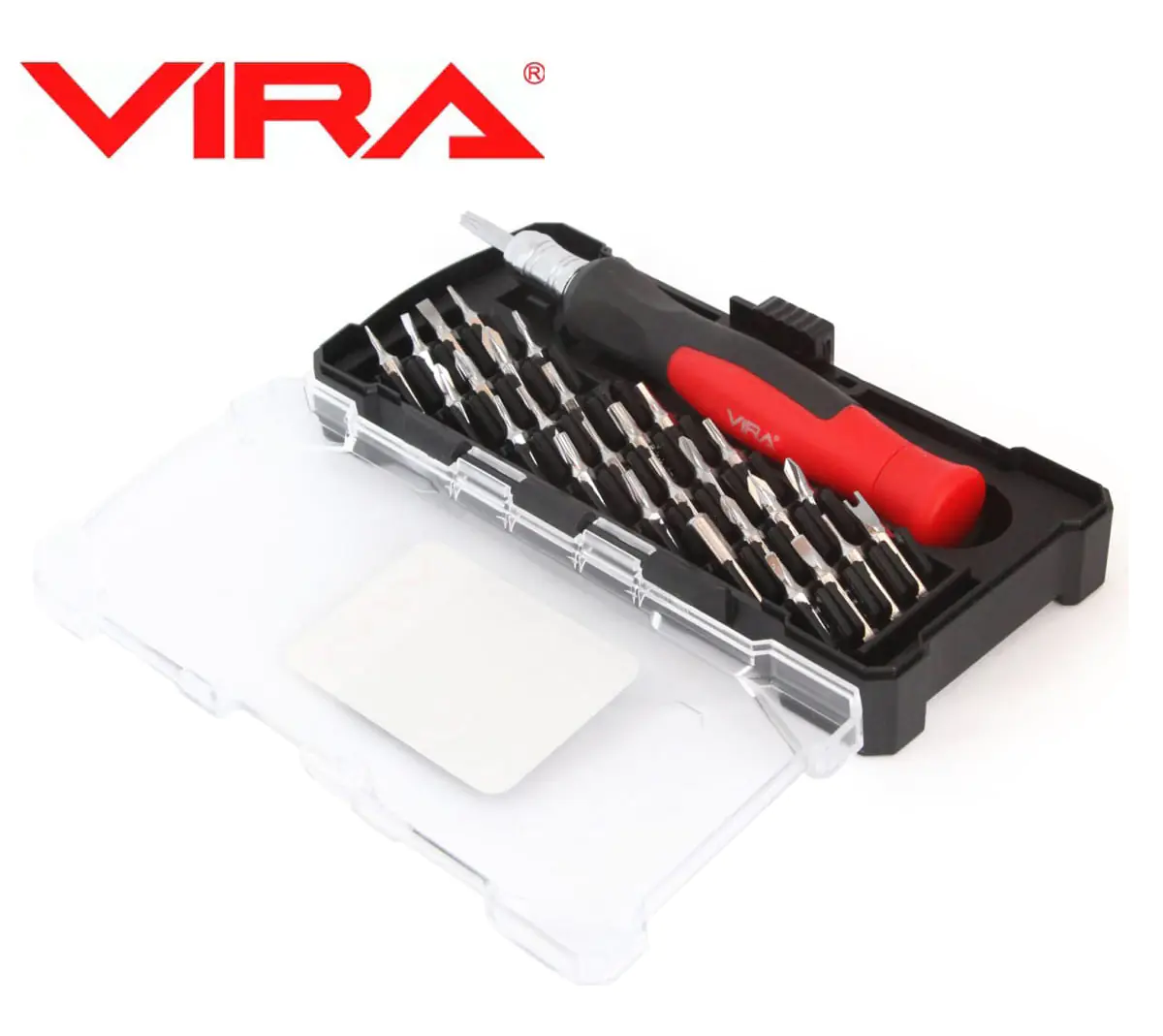 Отвертка с набором из 28 бит для точных работ VIRA 305081