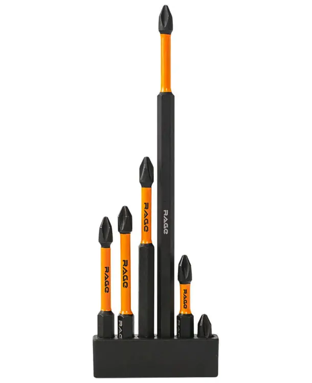 Набор бит торсионных PH2 6 шт RAGE by VIRA 554189