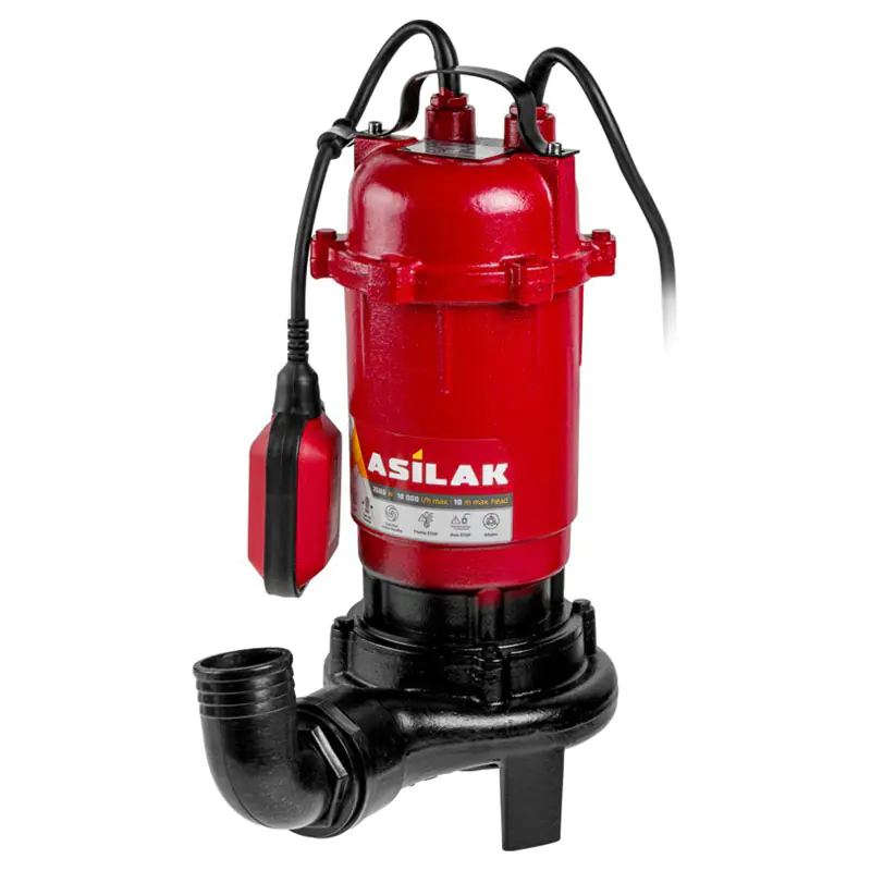 Насос дренажный погружной для грязной воды ASILAK SLP-2001 AS4410-2