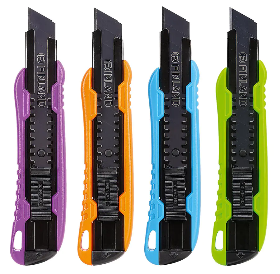 Нож малярный 18 мм Finland 2013 (цвет в ассортименте)