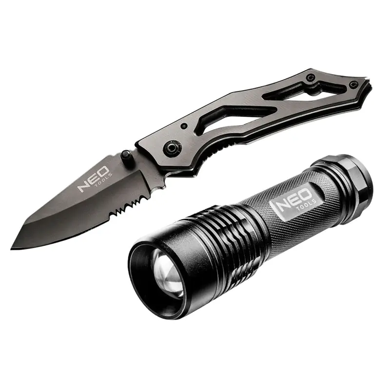 Набор инструментов Neo 63-032 (нож + фонарик)