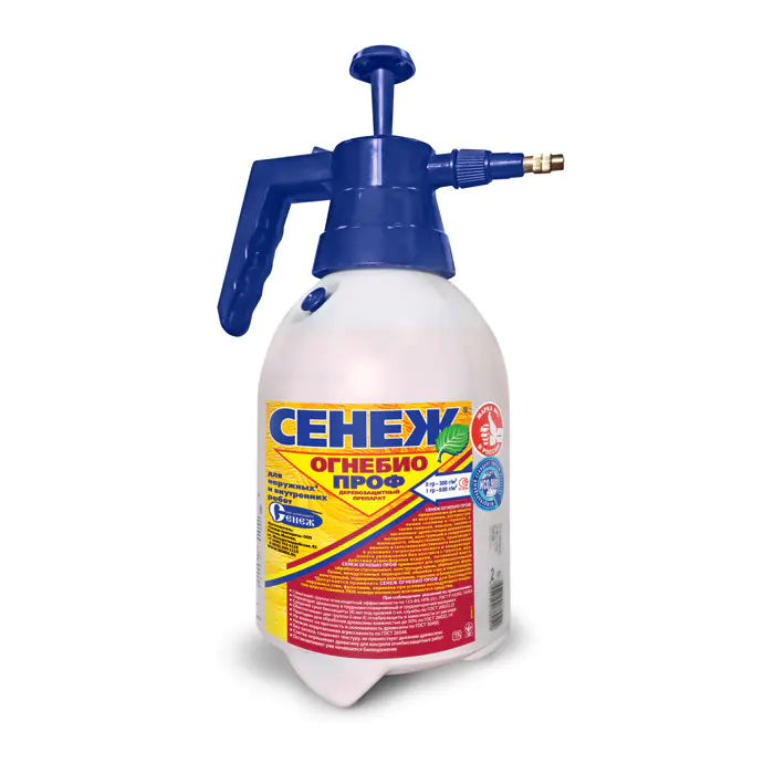 Антисептик для дерева Сенеж ОГНЕБИО ПРОФ (помпа) 2,4 кг