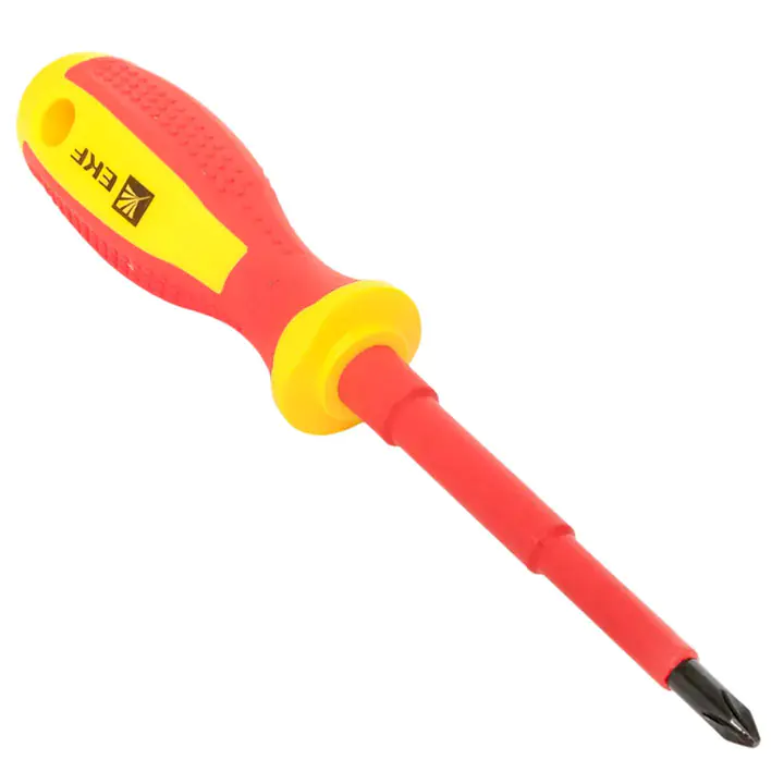 Отвертка диэлектрическая PH2 100 мм 1000 В EKF Expert