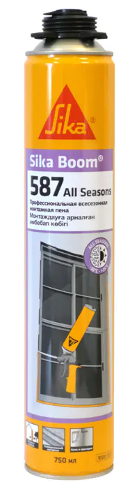 Монтажная пена Sika Boom 587 All Seasons под пистолет, 750 мл