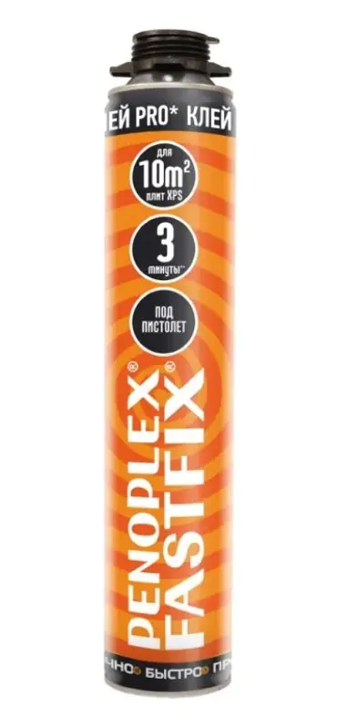 Клей-пена монтажная Пеноплэкс Fastfix под пистолет, 750 мл