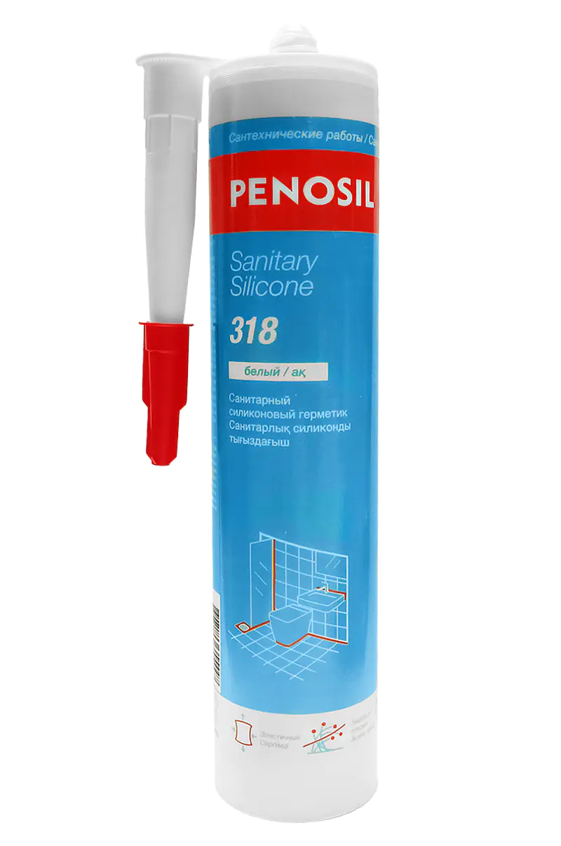 Силикон санитарный Penosil 318 (белый) 280 мл