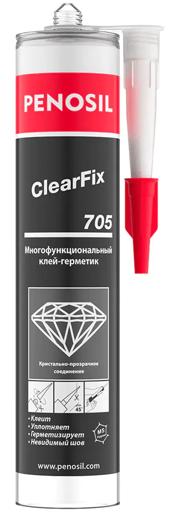 Клей-герметик Penosil Premium ClearFix 705 универсальный (прозрачный) 290 мл