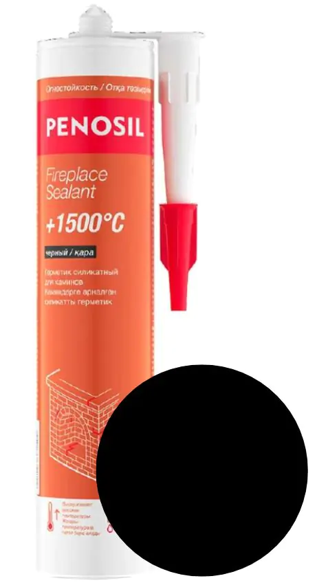 Герметик Penosil Premium для печей и каминов +1500°C (черный) 280 мл