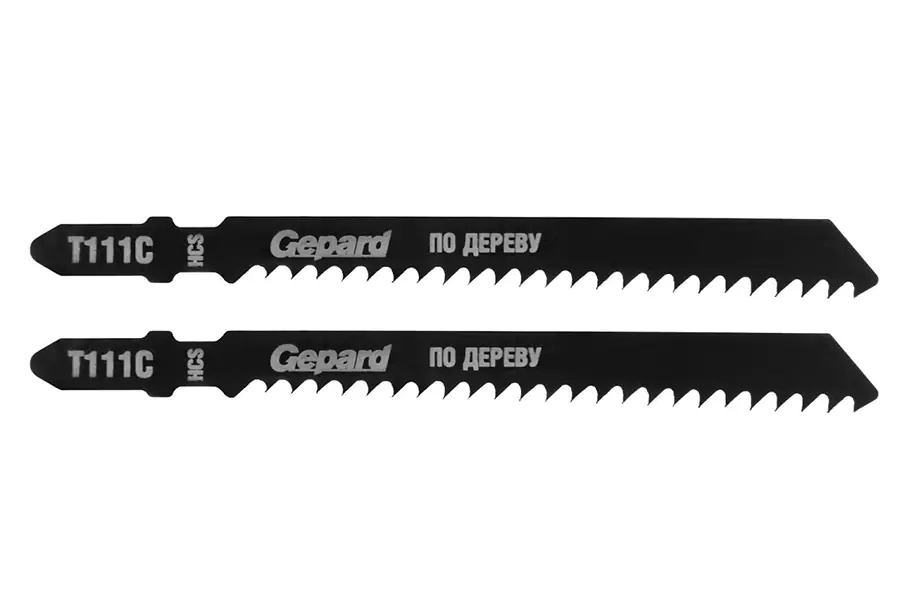Пилка для лобзика по дереву T111C Gepard GP0630-13 (2 шт)