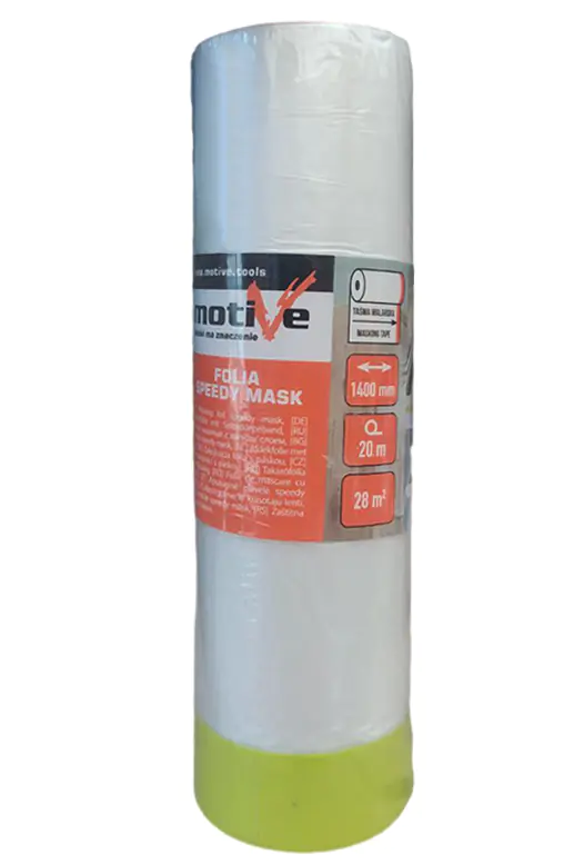 Пленка укрывочная SPEEDY MASK с термостойкой лентой 1,4х20 м