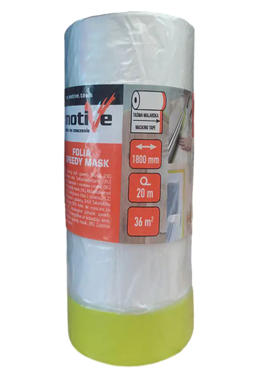 Пленка укрывочная SPEEDY MASK с термостойкой лентой 1,8х20 м