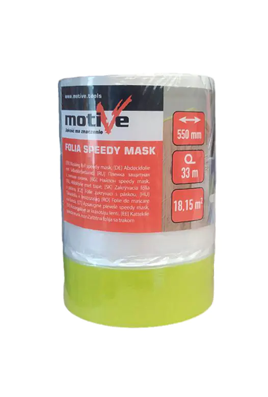 Пленка укрывочная SPEEDY MASK Firsttool с термостойкой лентой 0,55х33 м