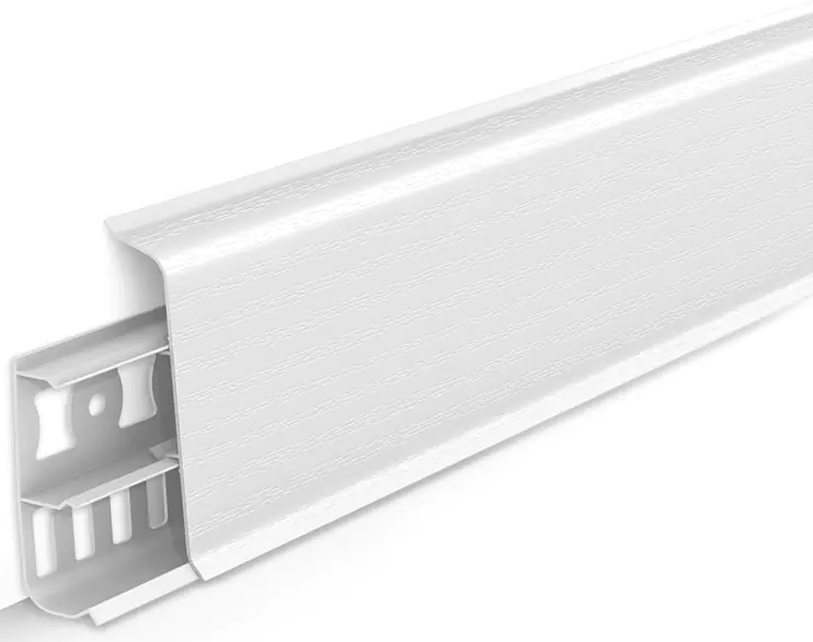 Плинтус напольный Идеал Деконика 70 мм 2,2 м (001, белый)