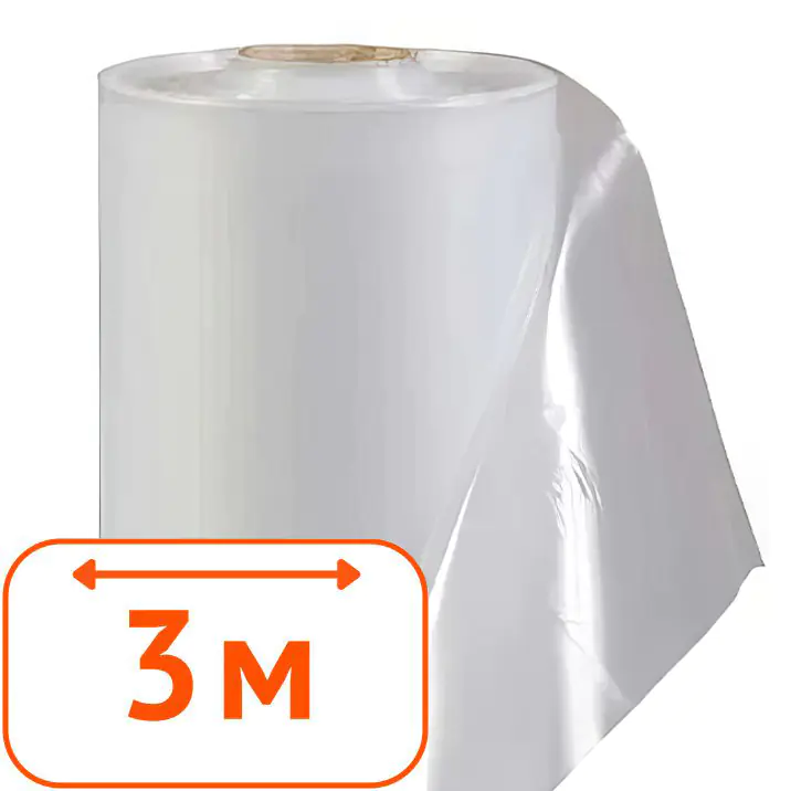 Плёнка первичная 120 мкм ТУ, ширина 3 м (рукав 1,5 м), цена за м.п.
