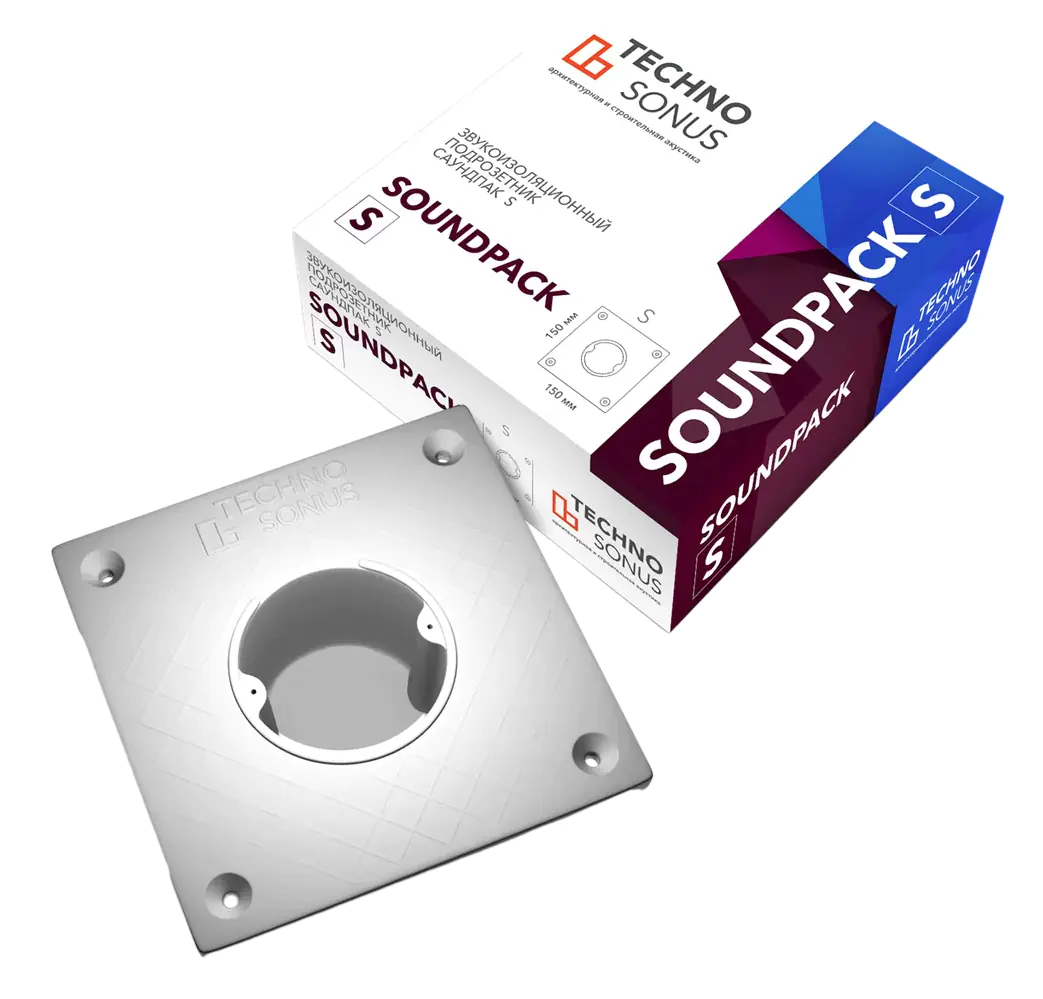 Подрозетник СаундПак S 150x150х50 мм