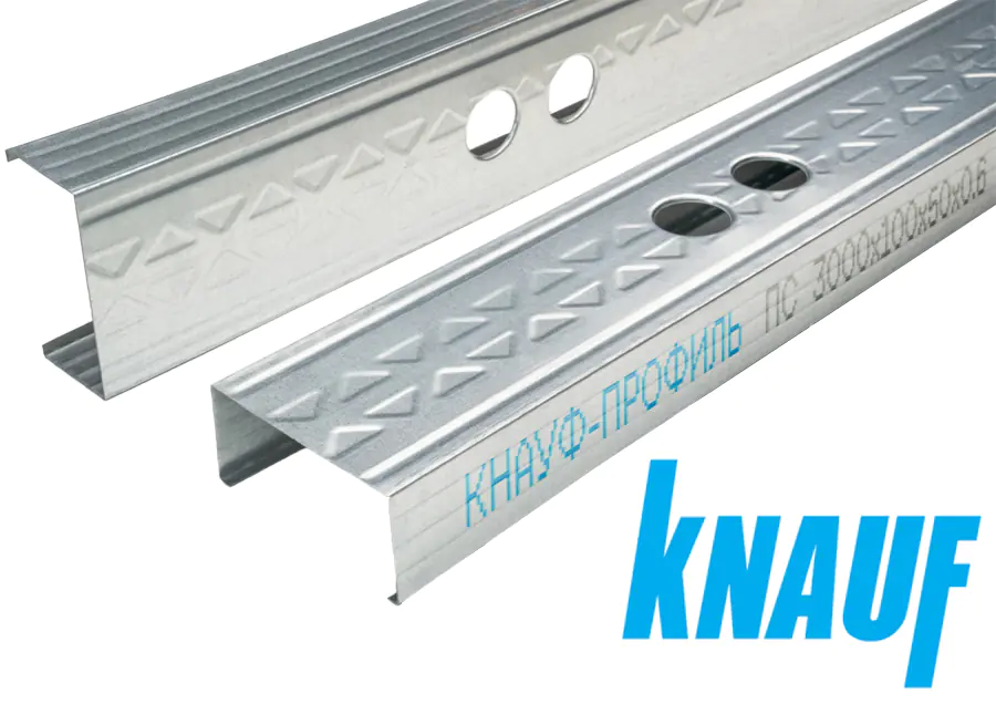 Профиль для гипсокартона стоечный Knauf CW 100x50x0,6 мм (3 м)