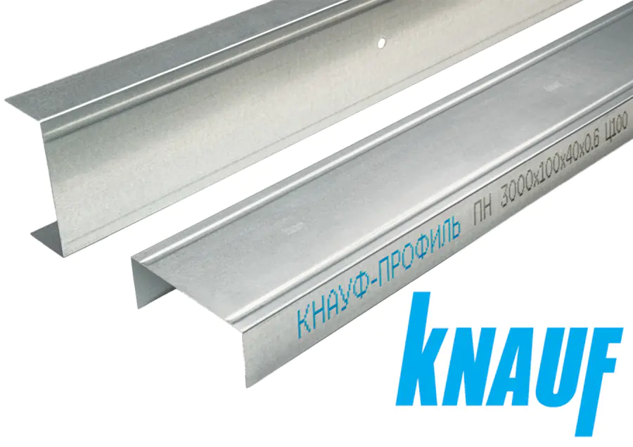 Профиль Knauf для гипсокартона направляющий  UW 100x40x0,6 мм (3 м)