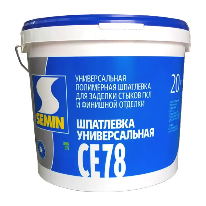 Шпатлевка финишная SEMIN СЕ-78 (синяя крышка) 20 кг