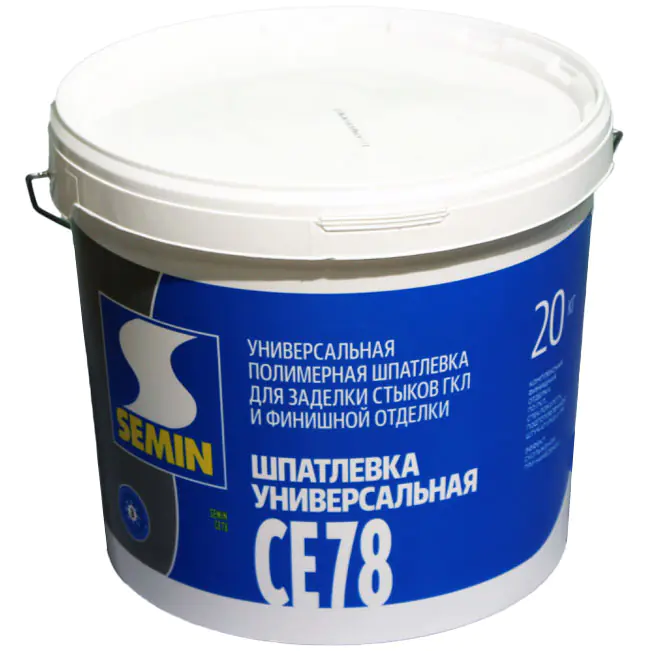 Шпатлевка финишная SEMIN СЕ-78 (белая крышка) 20 кг