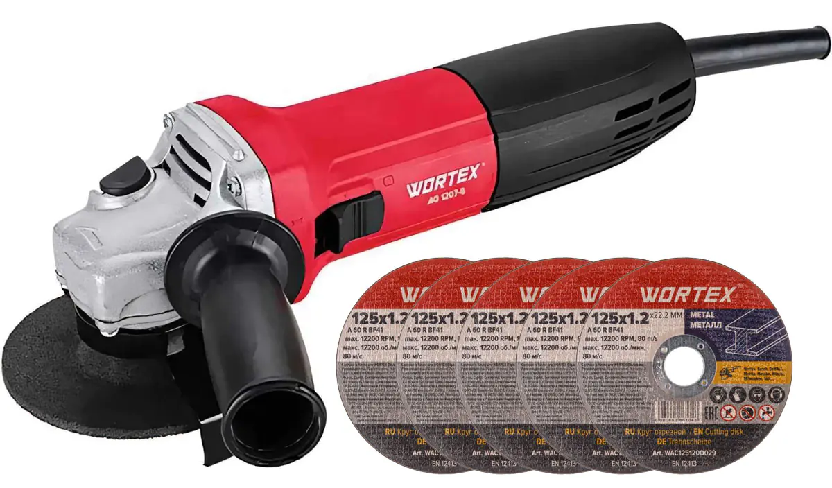 Угловая шлифмашина (болгарка) Wortex AG 1207-6