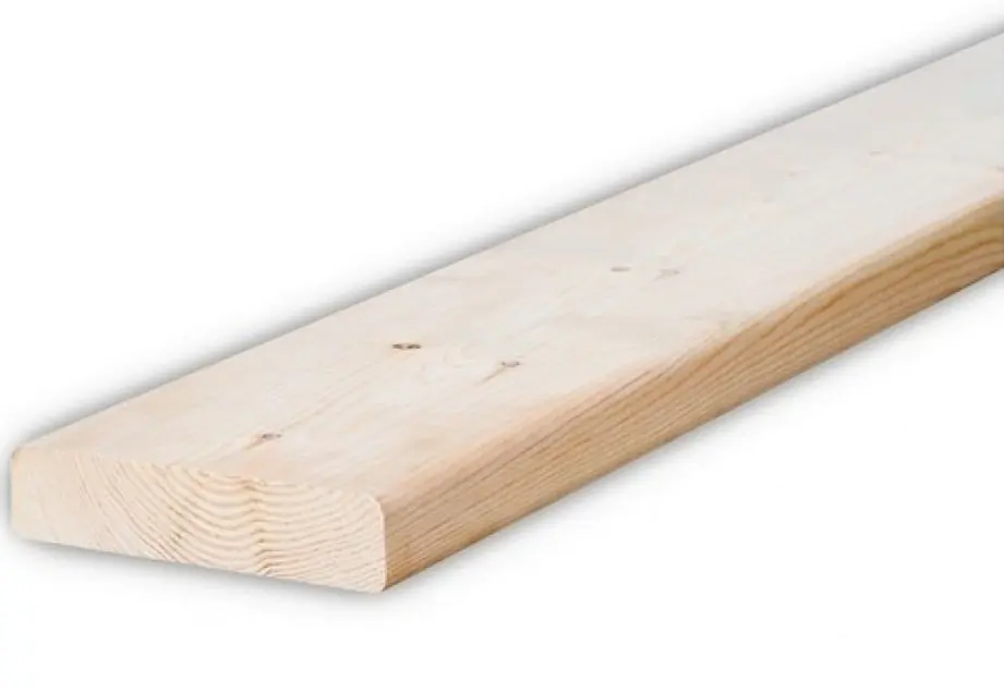 Планкен закругленный 20x90х6000 мм (сорт АВ)
