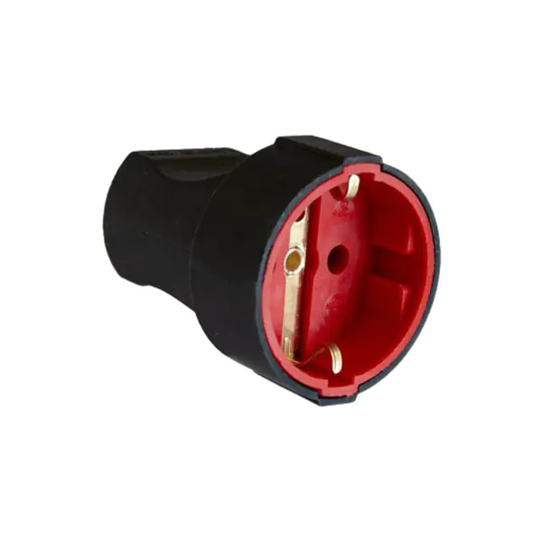Штепсельное гнездо с заземлением 16А 79 117 00 (черный)