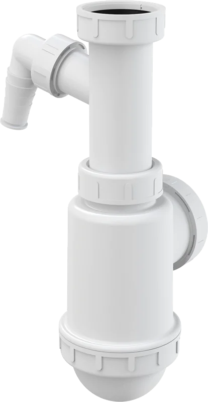 Сифон для мойки с накидной гайкой 6/4" и штуцером Alcaplast A443P