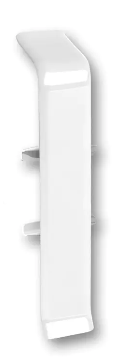 Соединитель для плинтуса Идеал Деконика 70 мм (001, белый глянцевый)