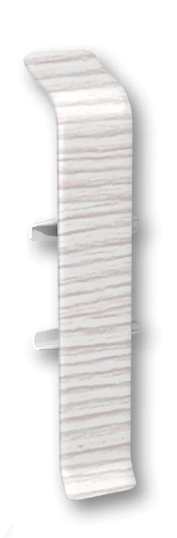 Соединитель для плинтуса Идеал Деконика 70 мм (255, ясень бьянко)