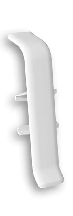 Соединитель для плинтуса Идеал Деконика 55 мм (001, белый)