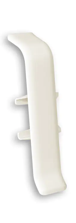 Соединитель для плинтуса Идеал Деконика 55 мм (033, кремово-белый)