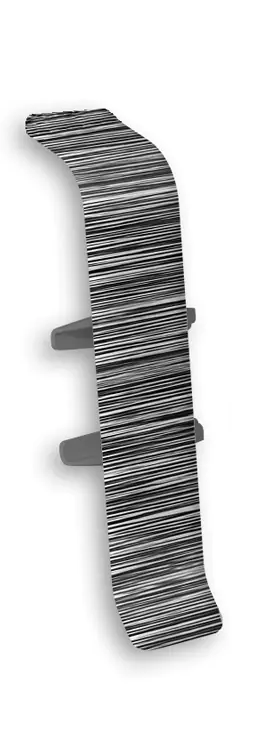 Соединитель для плинтуса Идеал Деконика 55 мм (187, алюминий темный)