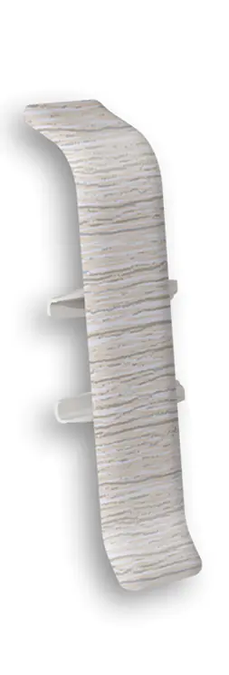 Соединитель для плинтуса Идеал Деконика 55 мм (253, ясень серый)