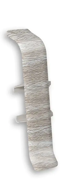 Соединитель для плинтуса Идеал Деконика 55 мм (294, орех антик)