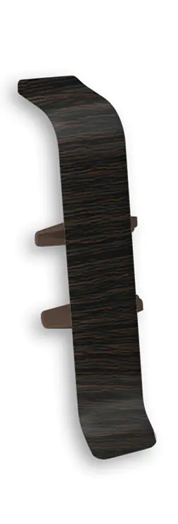 Соединитель для плинтуса Идеал Деконика 55 мм (303, венге темный)