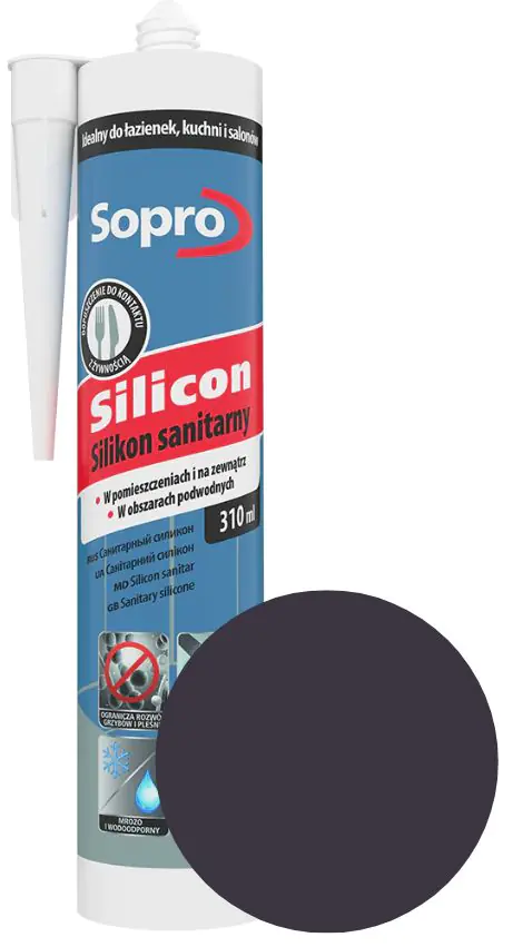 Герметик силиконовый Sopro 66 (антрацит) 310 мл
