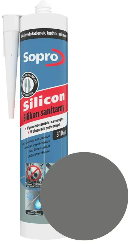 Герметик силиконовый Sopro 64 (базальт) 310 мл