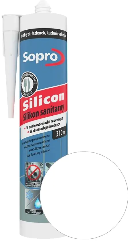 Герметик силиконовый Sopro 10 (белый) 310 мл