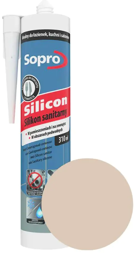 Герметик силиконовый Sopro 32 (бежевый) 310 мл