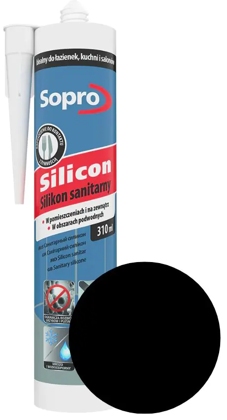 Герметик силиконовый Sopro 96 (глубоко черный) 310 мл
