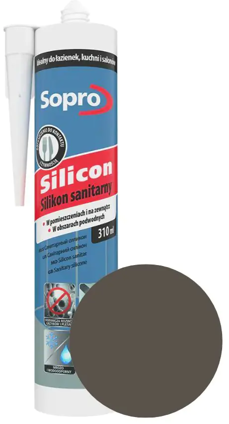 Герметик силиконовый Sopro 62 (хебан) 310 мл