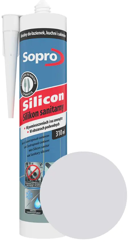 Герметик силиконовый Sopro 16 (светло-серый) 310 мл