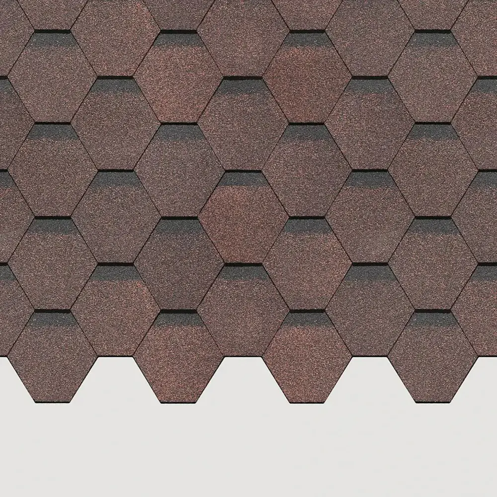 Черепица гибкая Docke Pie Standard Сота, коричневый, 3 м²