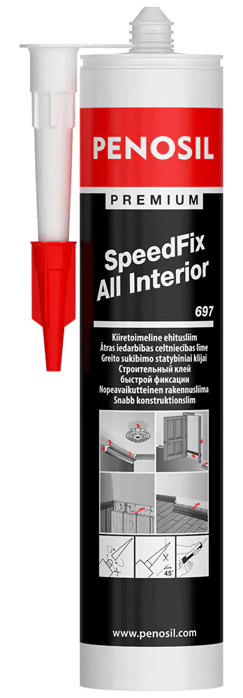 Клей монтажный Penosil SpeedFix Acrylic High Tack 697 белый 280 мл