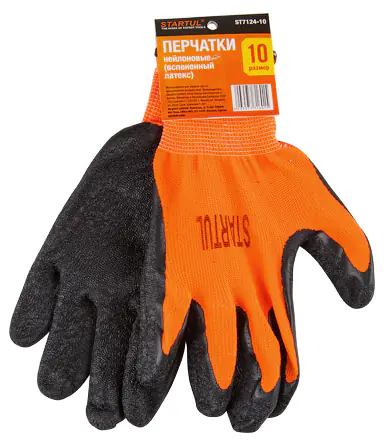 Перчатки нейлоновые с латексным покрытием Startul ST7124-10 (размер 10)
