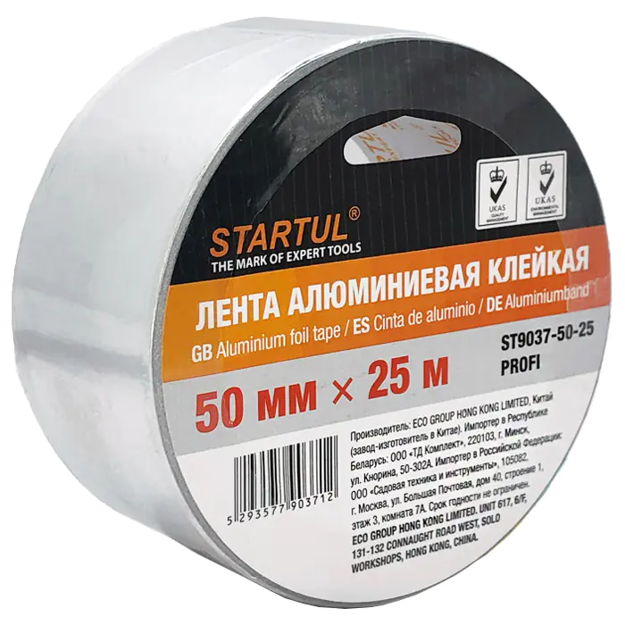 Лента алюминиевая клейкая STARTUL PROFI 50 мм х 25 м (ST9037-50-25)